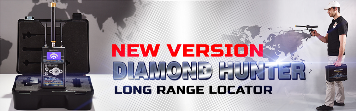 Diamond Hunter long rage , dÃ©tecteur de diamant et pierre prÃ©cieuse longue ditance,Univer Detection service